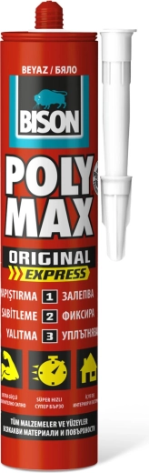Bison Poly Max Express white universal adhesive and sealant 425 g