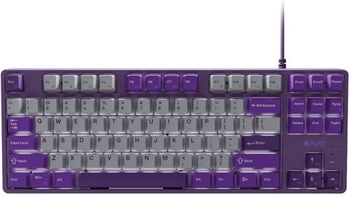Fury Kanabo K2 mehāniskā spēļu tastatūra US, pelēki violeta
