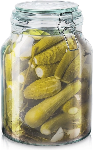 Stikla burka ar klipsi IRMA 3,4 l