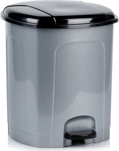 Plastmasas pedāļa atkritumu tvertne 21 l, pelēka