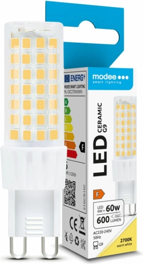 LED spuldze G9 6W silti balta MODEE LIGHTING Ceramic