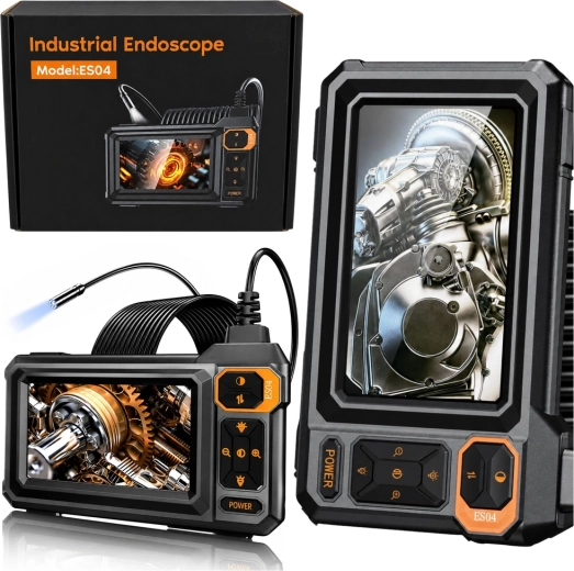 Inspekcijas endoskopiskā kamera ar LCD 4,3" un 8 LED (IP67)