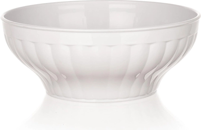 Plastic mixing bowl white 16 cm