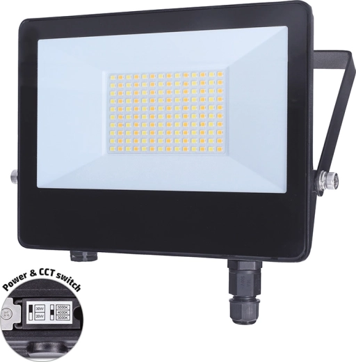 Solight LED prožektors TOP 50 W ar jaudas slēdzi un 3CCT, IP65