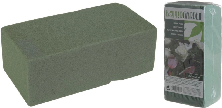 Floral foam for fresh flowers 20 × 10 × 7 cm