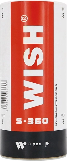 Badmintona volāni WISH S-360, 3 gab.