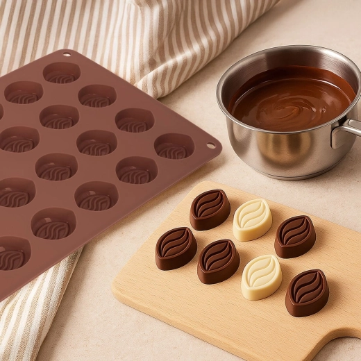 24 cavities for fast praline making