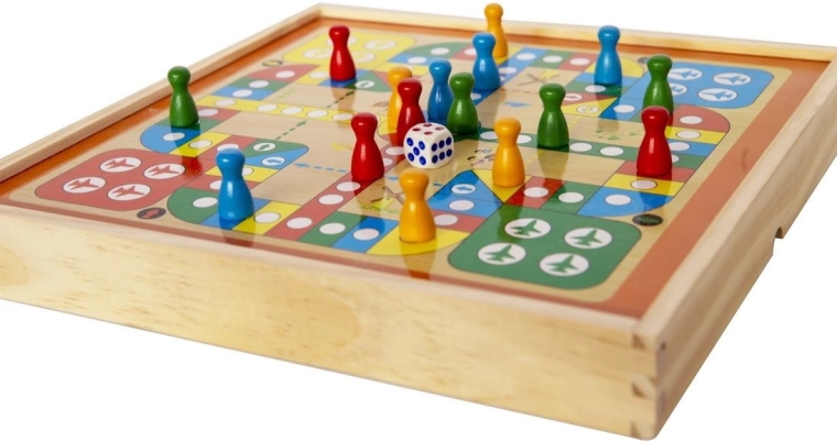 Game board and pieces for shared fun