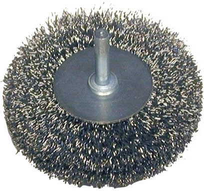 Apļveida stieples birste ar kātu 70 mm, stieple 0,3 mm, divrindu