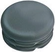 Apaļš aizbāznis 40 mm no LDPE, melns (10 gab.)