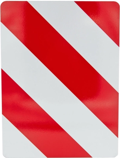 Atstarojoša brīdinājuma zīme 30 × 40 cm, kreisā, alumīnija
