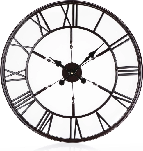 Antic Black Wall Clock 60 cm