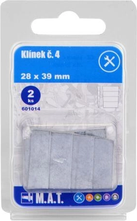 Koka ķīlis Nr. 4 kātiņu nostiprināšanai 28 × 39 mm (2 gab.)
