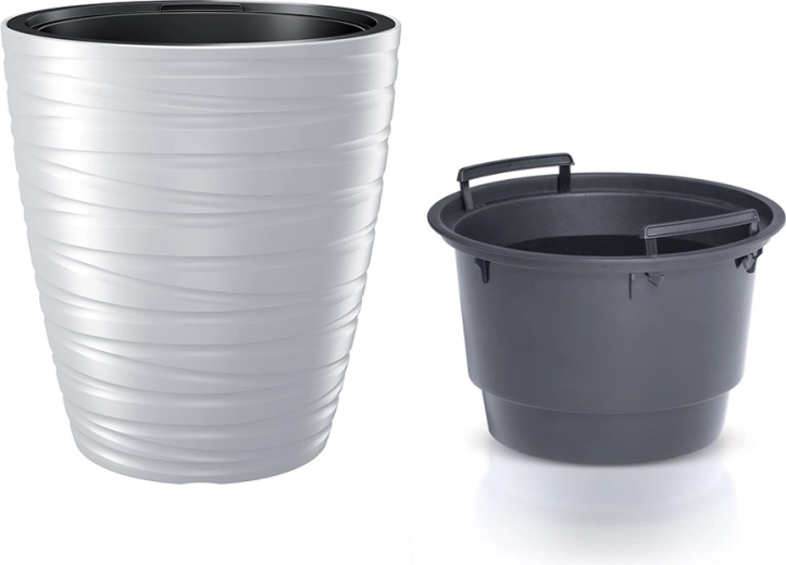 Maze planter with insert 37.5 cm – white