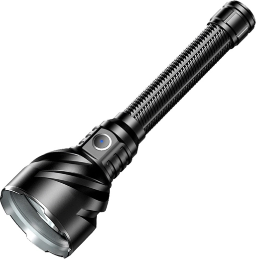 Superfire TF02 jaudīgs taktiskais LED lukturis 3300 lm, darbības attālums 1100 m, USB‑C