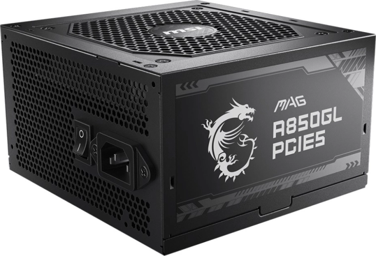 Power Supply MAG A850GL PCIE5 850W 80PLUS GOLD F. MODULAR