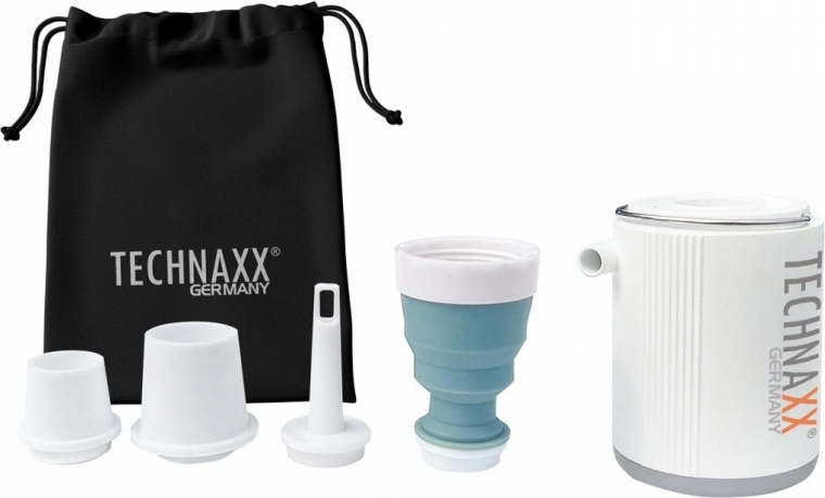 Technaxx mini rechargeable air pump with LED light