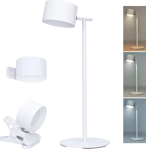 Solight rechargeable LED lamp 3 in 1 280 lm with adjustable light temperature and dimming, white