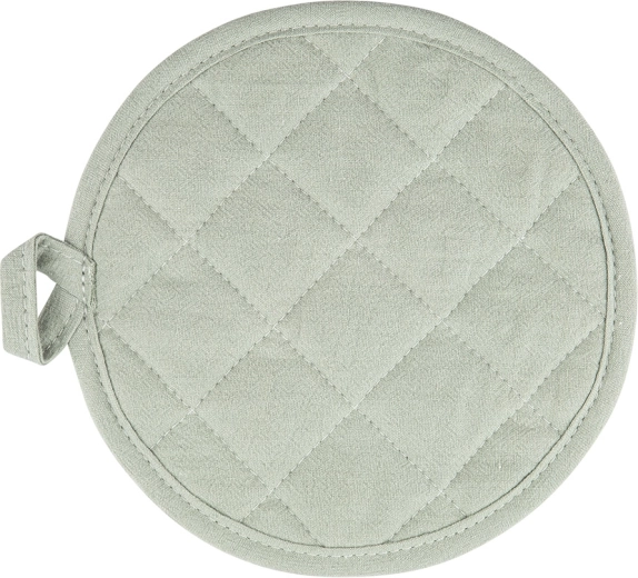 Virtuves satvērējs, diametrs 18 cm, kokvilna, salvijas zaļš