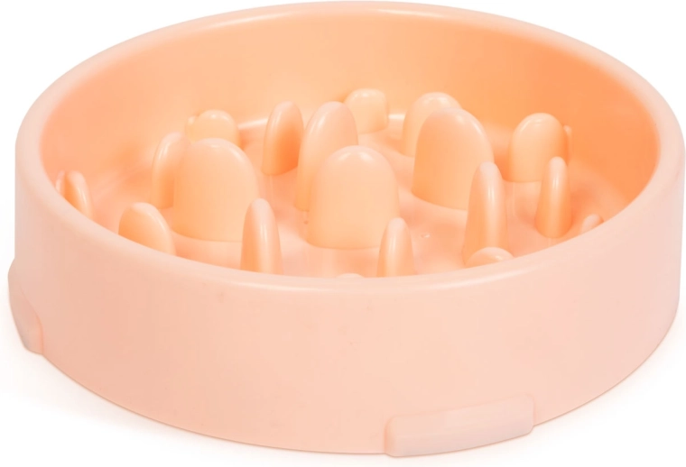 Slow-Feeder Bowl for Dogs, Pink