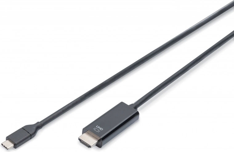 USB Type‑C uz HDMI kabelis video signāla pārraidei 4K/60Hz 5 m melns