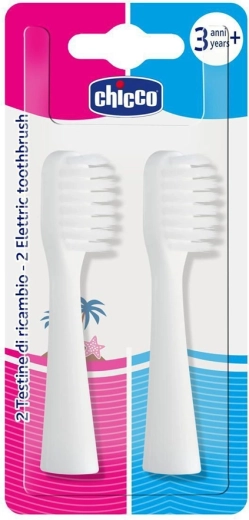 Chicco replacement heads for children's electric toothbrush, 2 pcs