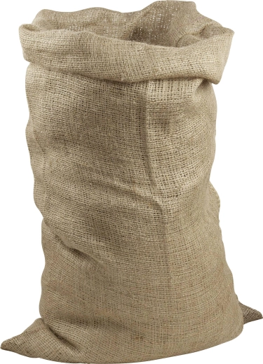 Jute sack 95 × 56 cm – very dense fabric, load capacity 40–50 kg