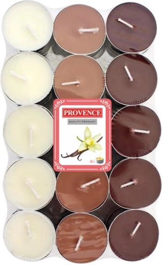 Scented Tealights Provence Vanilla 30 pcs