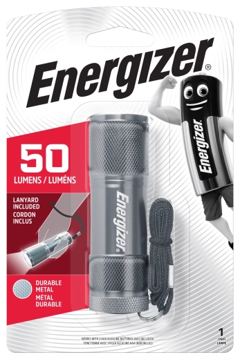 Energizer Metal Handheld Flashlight for 3× AAA