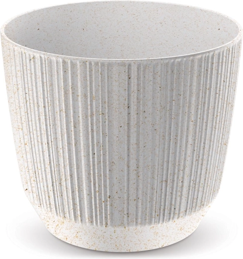 Puķu pods Ryfo Eco Wood 14,6 cm – balts