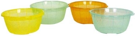 Plastmasas caurduris-bļoda 27 cm – krāsu miks