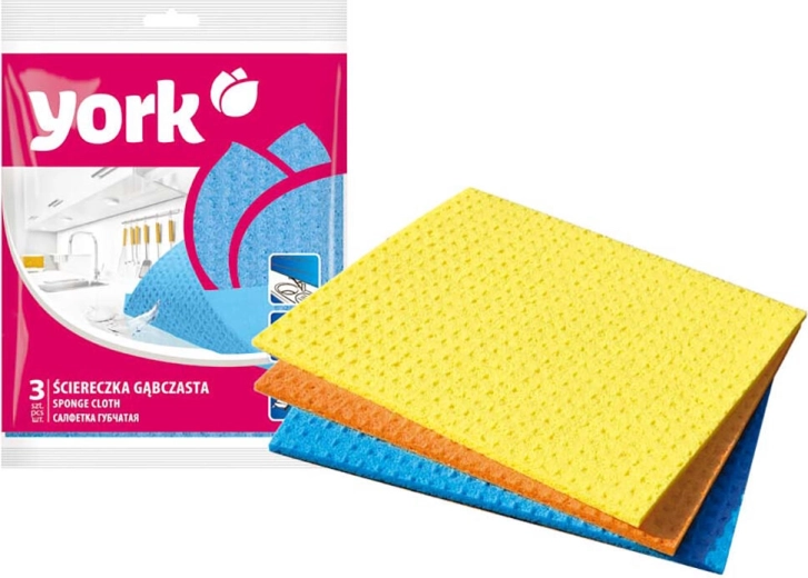 Sponge Cloth 18 × 18 cm, Set of 3