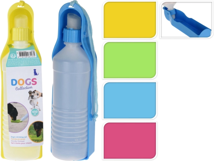 Pārnēsājama ūdens pudele suņiem 450 ml