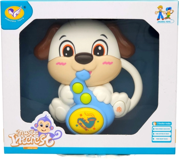White musical teddy bear