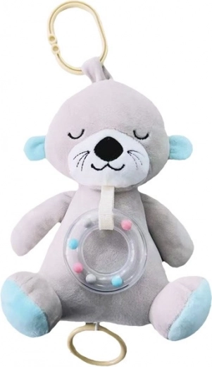 Muzikāls plīša bebrs 18 cm