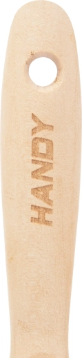 Wooden handle with a hole