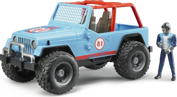 Apvidus auto Bruder Jeep ar vadītāju