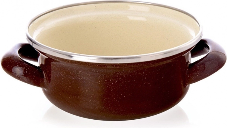 Emalēts katliņš Brown 14 cm, 0,6 l ORION
