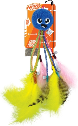 Nerf Cat interaktīva rotaļlieta kaķiem uz kociņa ar astoņkājīti un zvaniņiem 30 cm