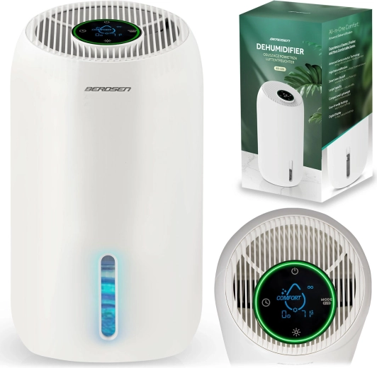 Berdsen Air Dehumidifier with LED Lighting and Night Mode