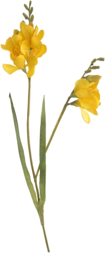 Mākslīgais zieds frēzija, dzeltens, 54 cm