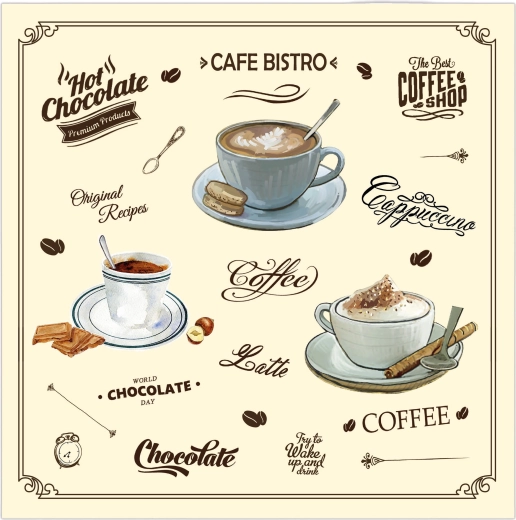 3-ply Napkins Café Bistro 33 × 33 cm