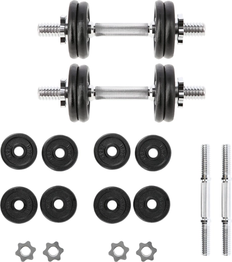 Regulējamas HMS hanteles 2 × 7 kg