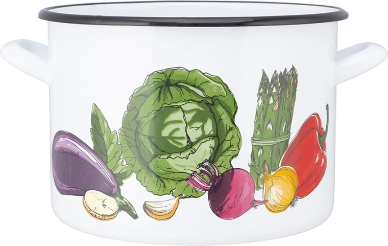 Emalēts katls ar vāku 4,4 l, 20 cm
