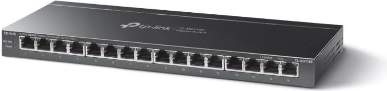 Nepārvaldāms PoE+ slēdzis 16× Gigabit