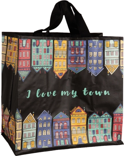 Iepirkumu soma Moje město 24 l (35 × 35 × 20 cm) - krāsu mikss - 1 gab.