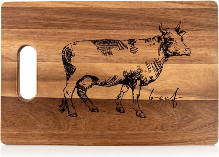Wooden cutting board Orion Beef made of acacia wood