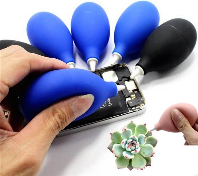 Putekļu pūtējs – melns silikona air blower fotoaparātiem un elektronikai
