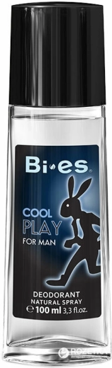Vīriešu smaržīgais dezodorants stikla flakonā BI-ES Cool Play 100 ml