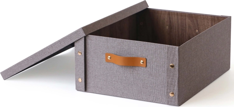 Uzglabāšanas kaste ar vāku 33 × 40 × 17 cm – papīrs un kartons
